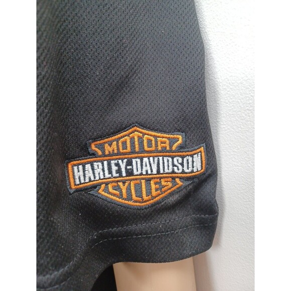Edwards Harley Davidson of Dallas Motorcycle Black Polo Shirt XL - Picture 5 of 10